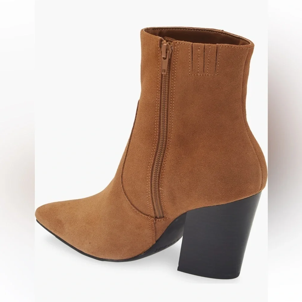 Brand New Open Edit Alicia  Pointed Toe Boots Brown Size 7.5 M